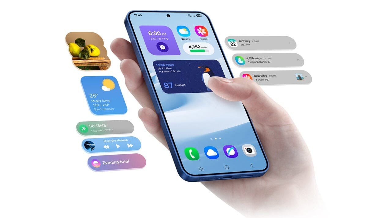OneUI 9.5 te lasă să-ți construiești propriile widget-uri