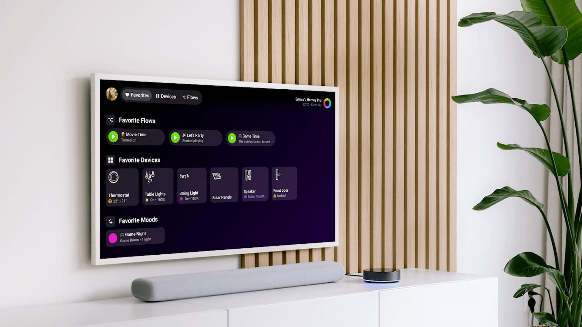 Control smart home direct de pe televizor: Homey are acum aplicație Google TV și WebOS
