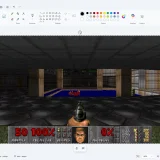 DOOM rulează acum și-n Microsoft Paint