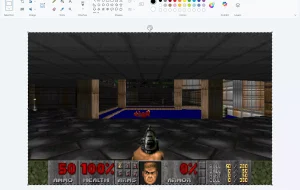 DOOM rulează acum și-n Microsoft Paint