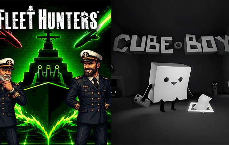 Două jocuri românești se lansează în septembrie pe Steam: Fleet Hunters și Cube Boy